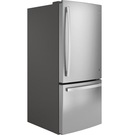 GBE21DYKFS GE® ENERGY STAR® 20.9 Cu. Ft. Bottom-Freezer Refrigerator