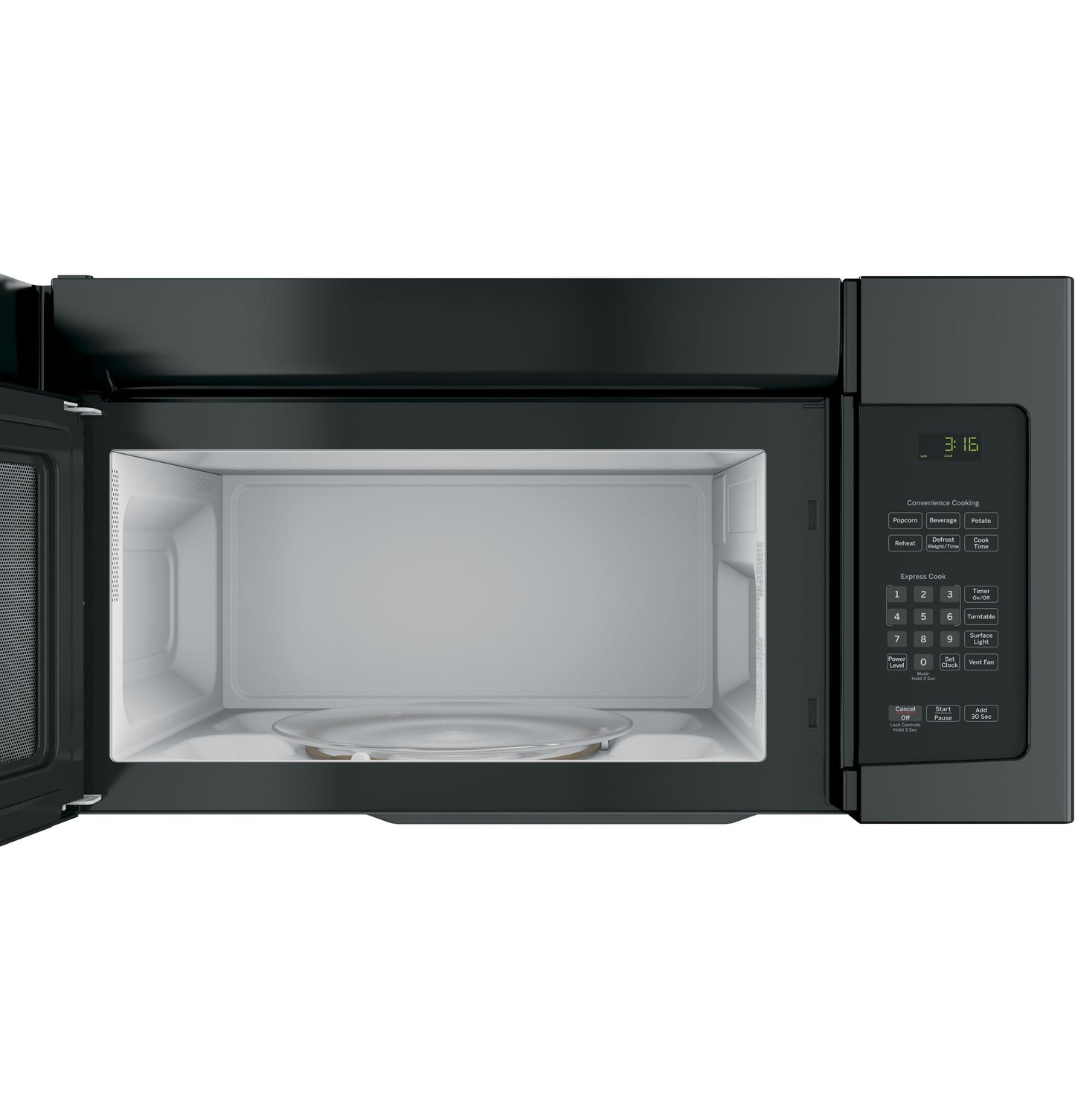 JVM3162DJBB GE® 1.6 Cu. Ft. Over-the-Range Microwave Oven
