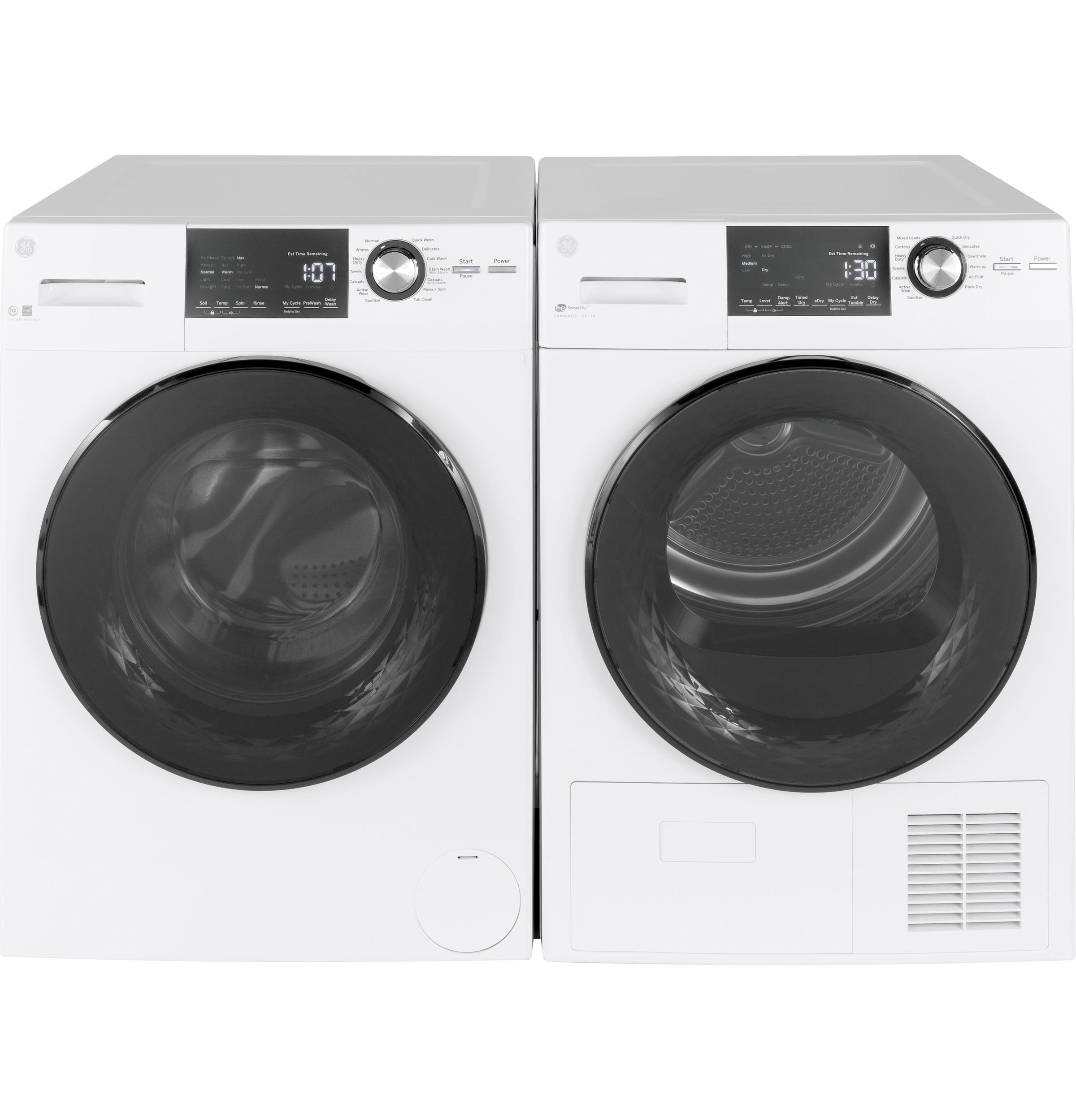 GE® ENERGY STAR® 24" 2.4 Cu. Ft. Front Load Washer with Steam