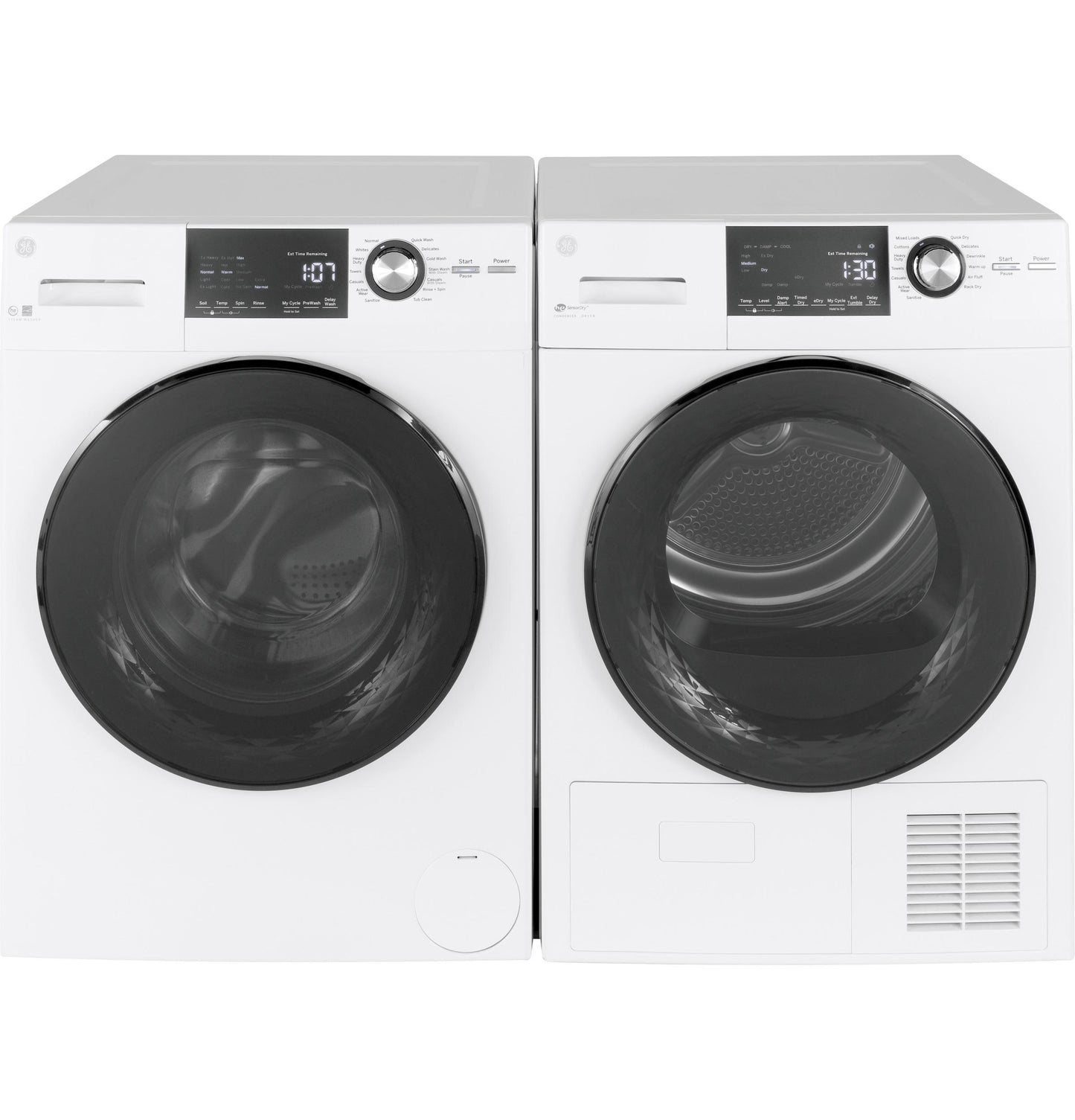 GFW148SSMWW GE® ENERGY STAR® 24" 2.4 Cu. Ft. Front Load Washer with Steam