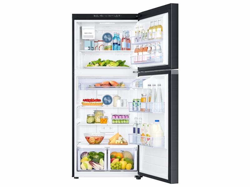 Samsung 18 cu. ft. Top Freezer Refrigerator with FlexZone™ and Ice Maker in Black Stainless Steel