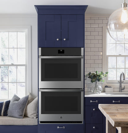 GE® 30" Smart Built-In Self-Clean Convection Double Wall Oven with Never Scrub Racks