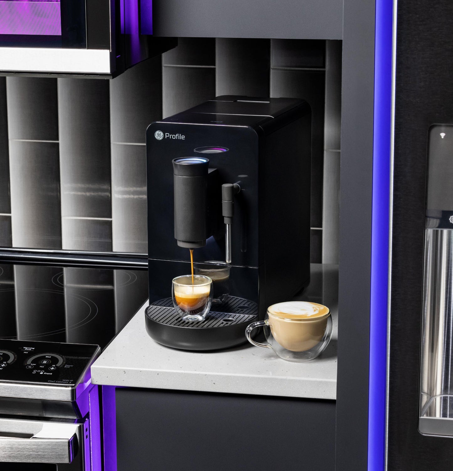 P7CEBBS6RBB GE Profile™ Automatic Espresso Machine + Frother