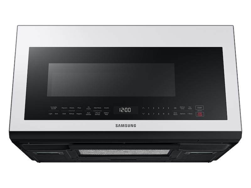 Samsung Bespoke Over-the-Range Microwave 2.1 cu. ft. with Sensor Cooking in White Glass