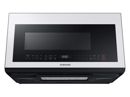 Samsung Bespoke Over-the-Range Microwave 2.1 cu. ft. with Sensor Cooking in White Glass