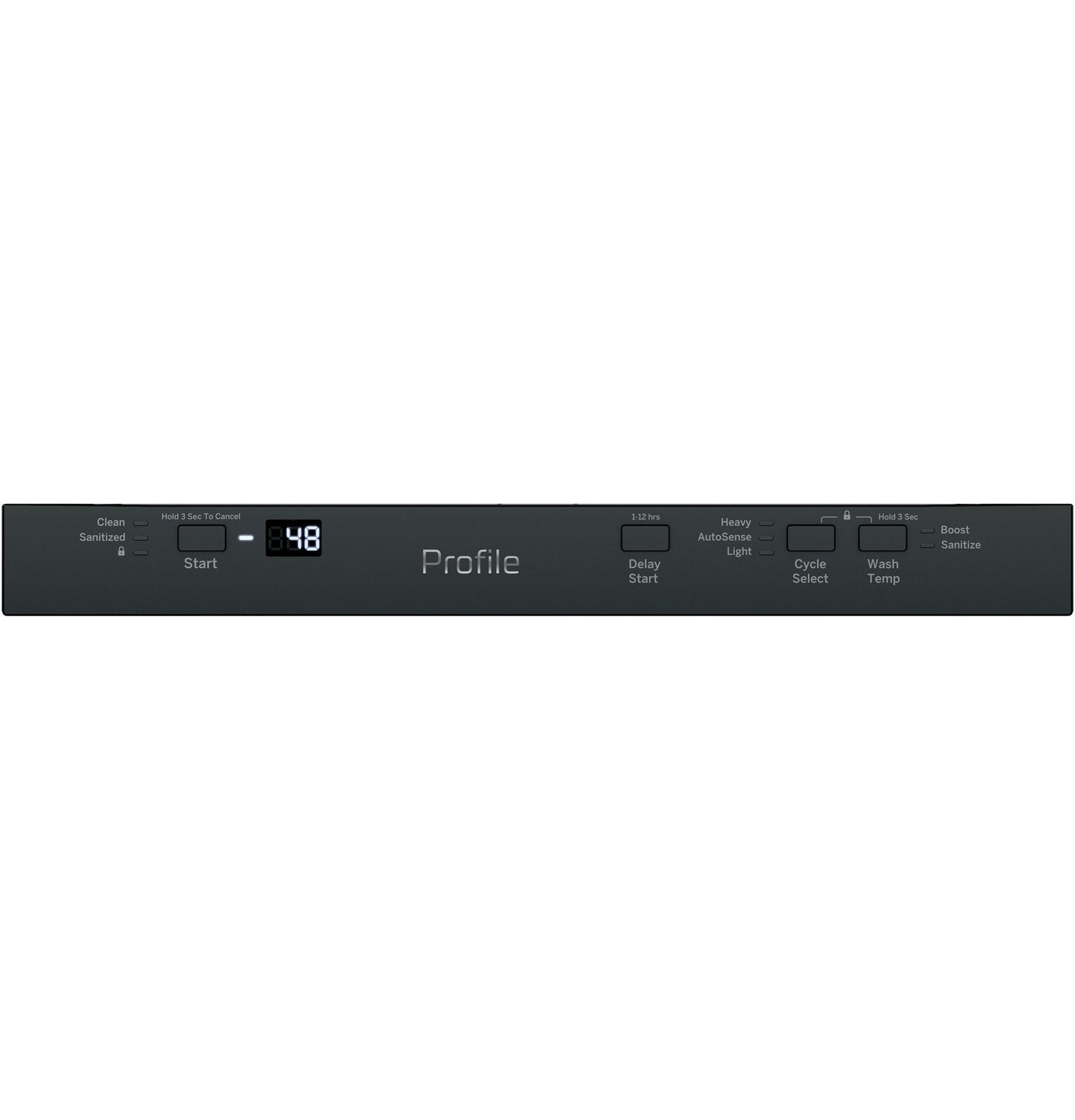 PDT145SGLBB GE Profile™ ENERGY STAR® 18" ADA Compliant Stainless Steel Interior Dishwasher with Sanitize Cycle