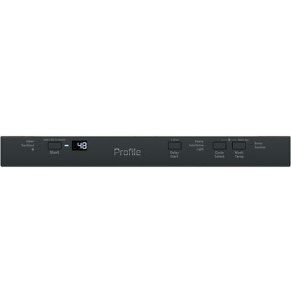 PDT145SGLBB GE Profile™ ENERGY STAR® 18" ADA Compliant Stainless Steel Interior Dishwasher with Sanitize Cycle