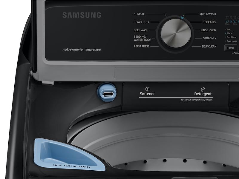 Samsung WA45T3400AV 4.5 cu. ft. Capacity Top Load Washer with Active WaterJet in Brushed Black