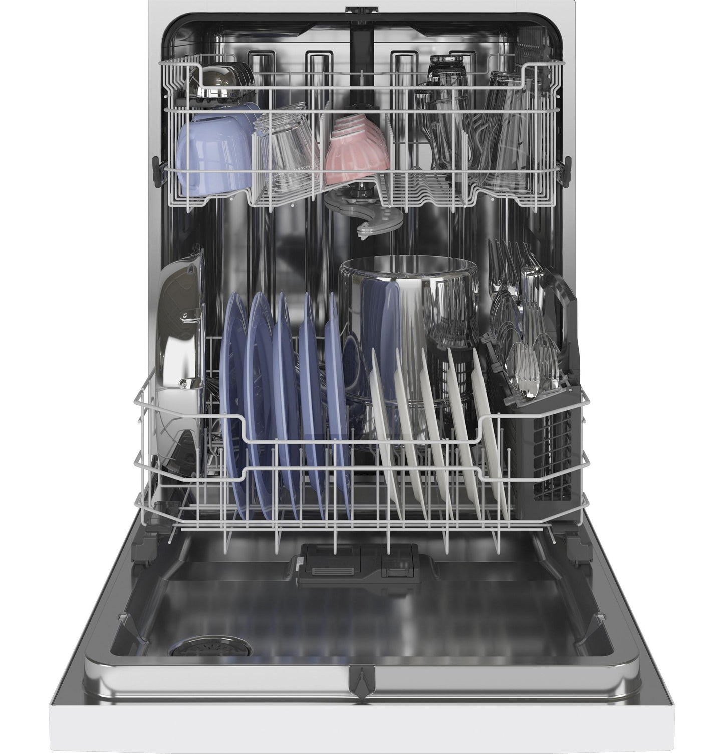 GE® Top Control with Stainless Steel Interior Dishwasher with Sanitize Cycle & Dry Boost with Fan Assist