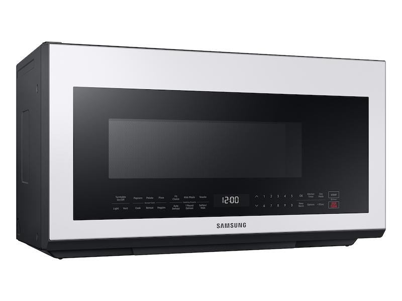 Samsung Bespoke Over-the-Range Microwave 2.1 cu. ft. with Sensor Cooking in White Glass