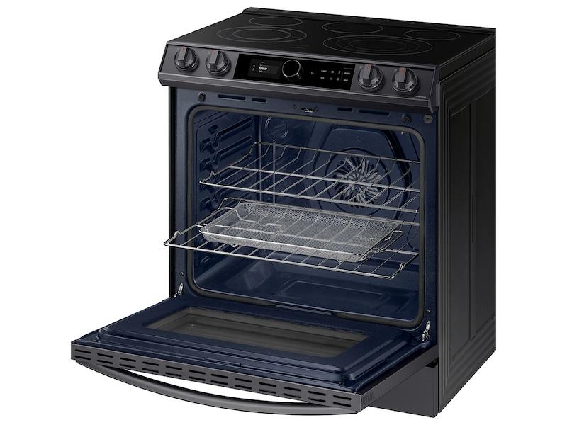 Samsung NE63T8711SG 6.3 cu ft. Smart Slide-in Electric Range with Smart Dial & Air Fry in Black Stainless Steel