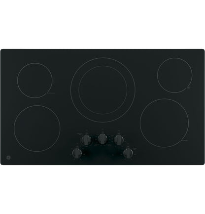 JP3036DLBB GE® 36" Built-In Knob Control Electric Cooktop