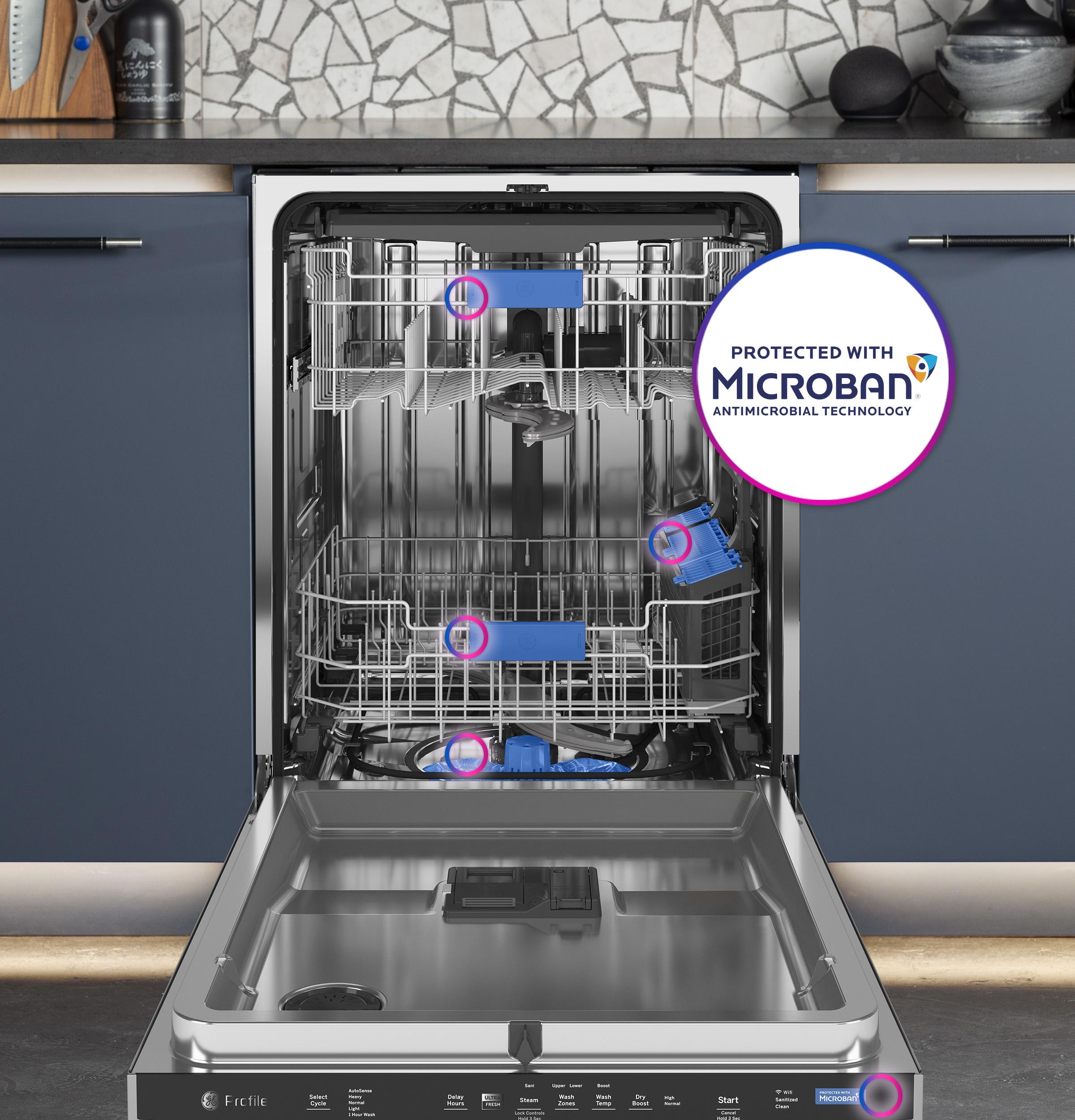 GE Profile™ ENERGY STAR® UltraFresh System Dishwasher with Stainless Steel Interior