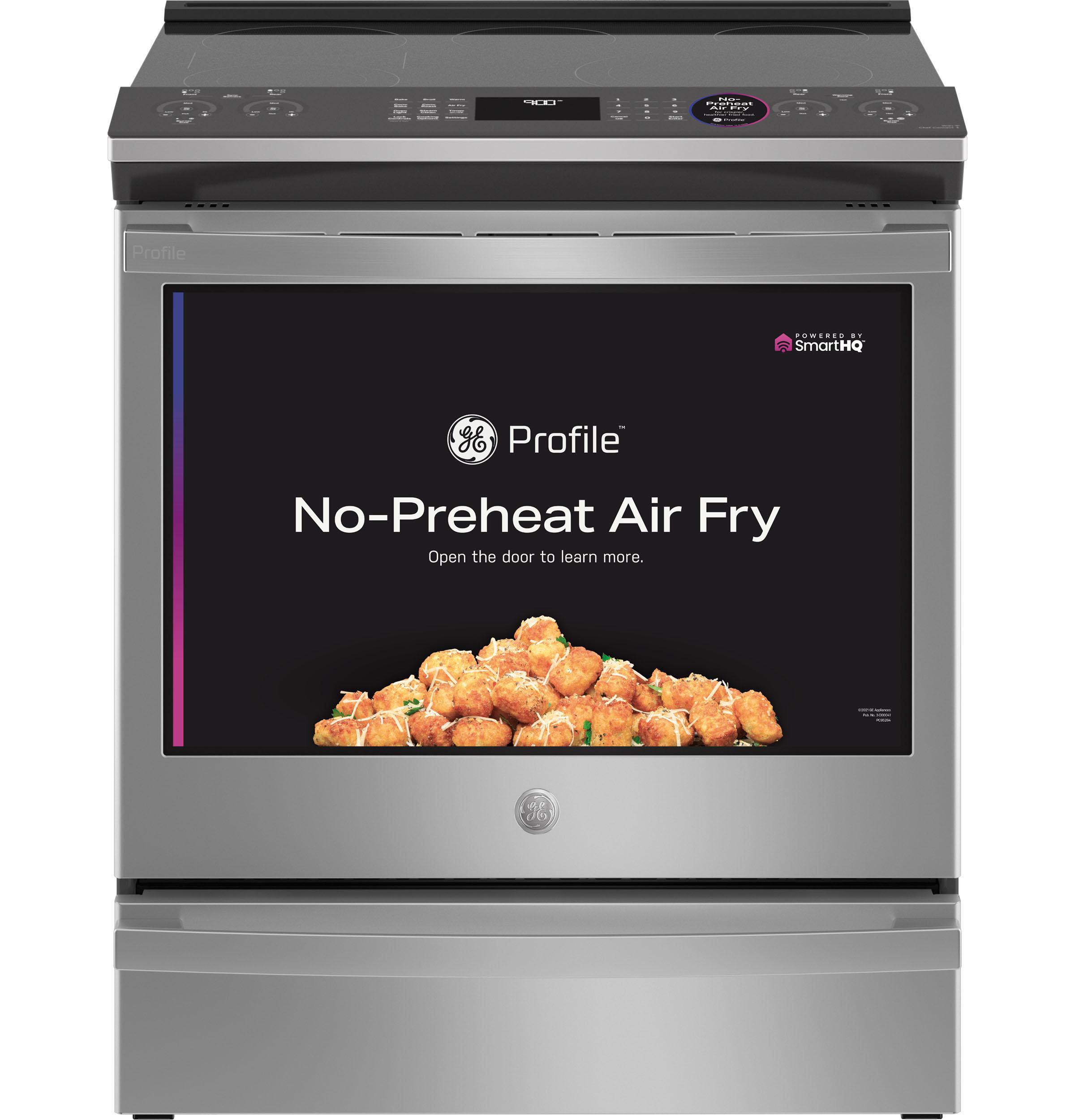 GE Profile™ 30" Smart Slide-In Electric Convection Fingerprint Resistant Range with No Preheat Air Fry