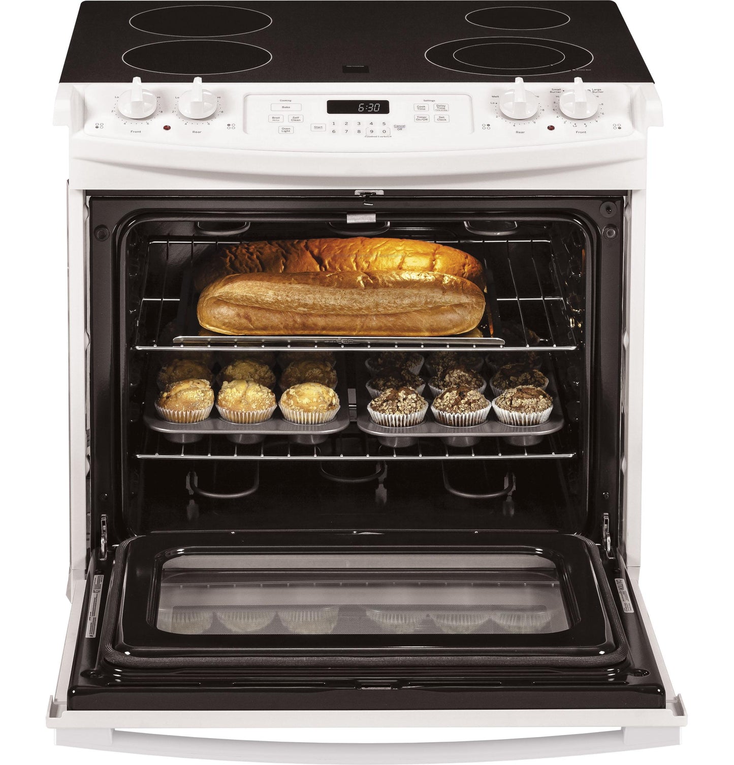 JD630DTWW GE® 30" Drop-In Electric Range