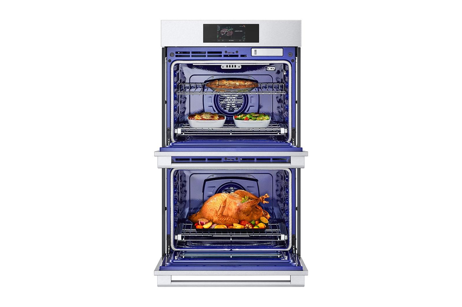 LG STUDIO 9.4 cu. ft. Smart InstaView® Electric Double Built-In Wall Oven with Air Fry
