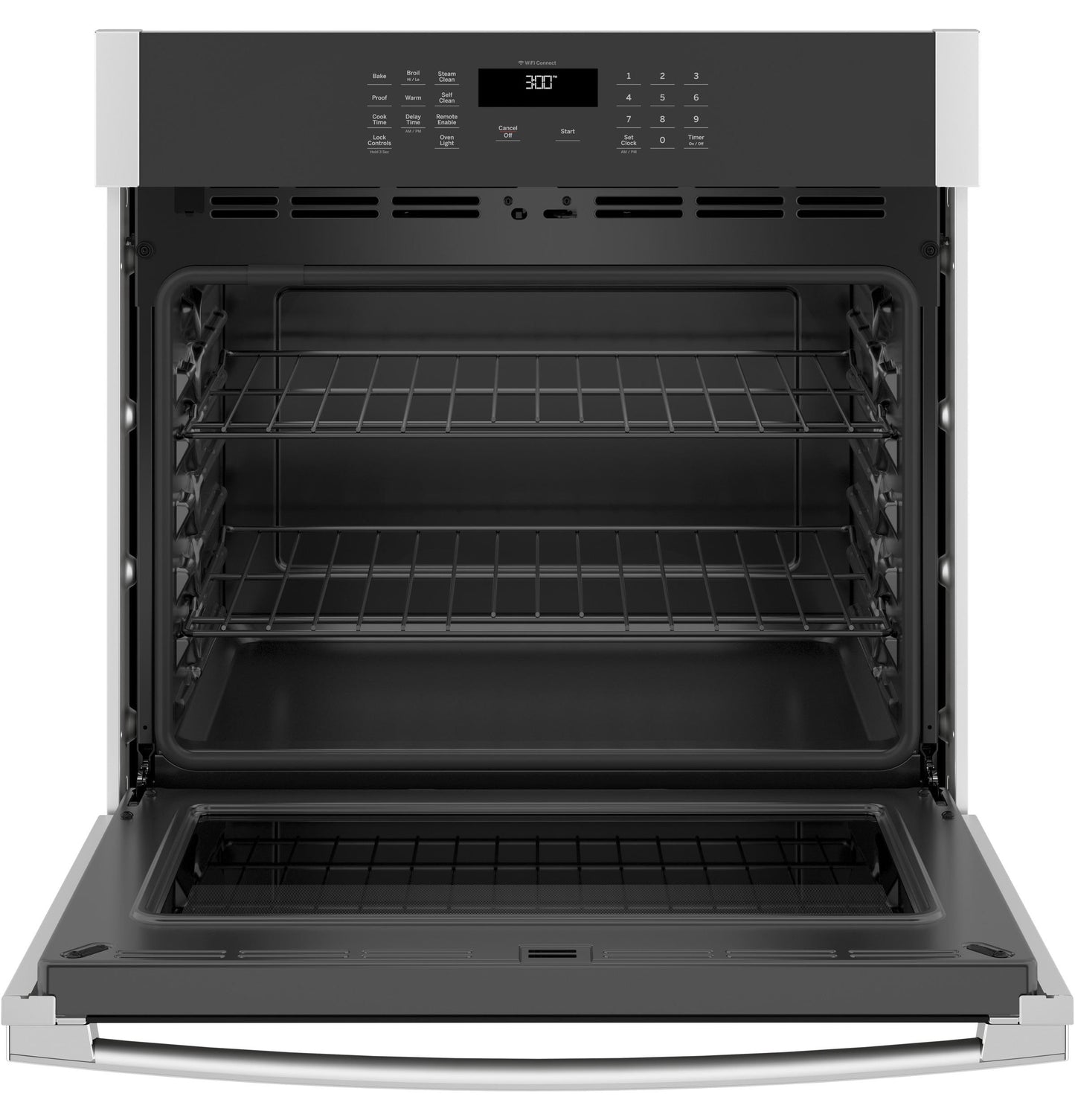 JTS3000SNSS GE® 30" Smart Built-In Self-Clean Single Wall Oven with Never-Scrub Racks