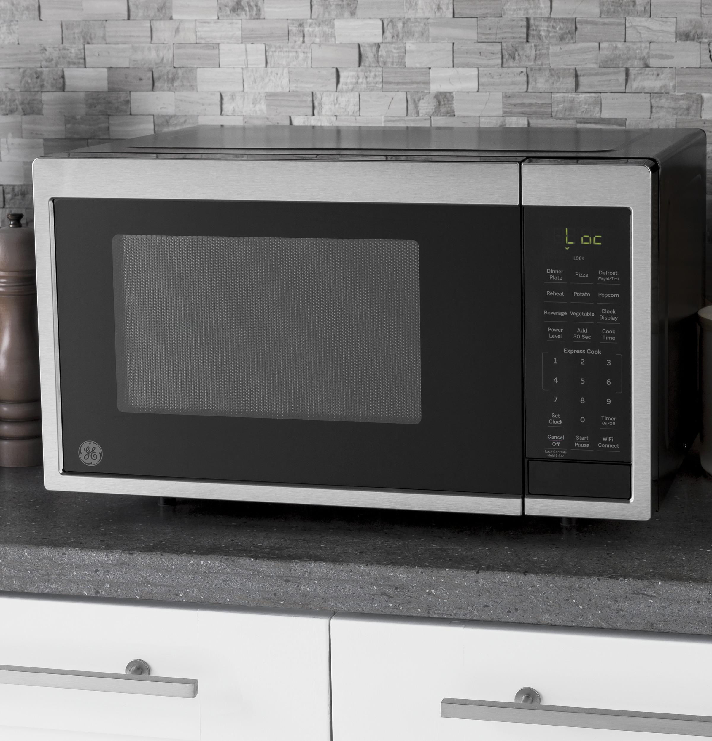 GE® 0.9 Cu. Ft. Capacity Smart Countertop Microwave Oven with Scan-To-Cook Technology