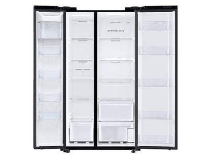 28 cu. ft. Smart Side-by-Side Refrigerator in Black Stainless Steel