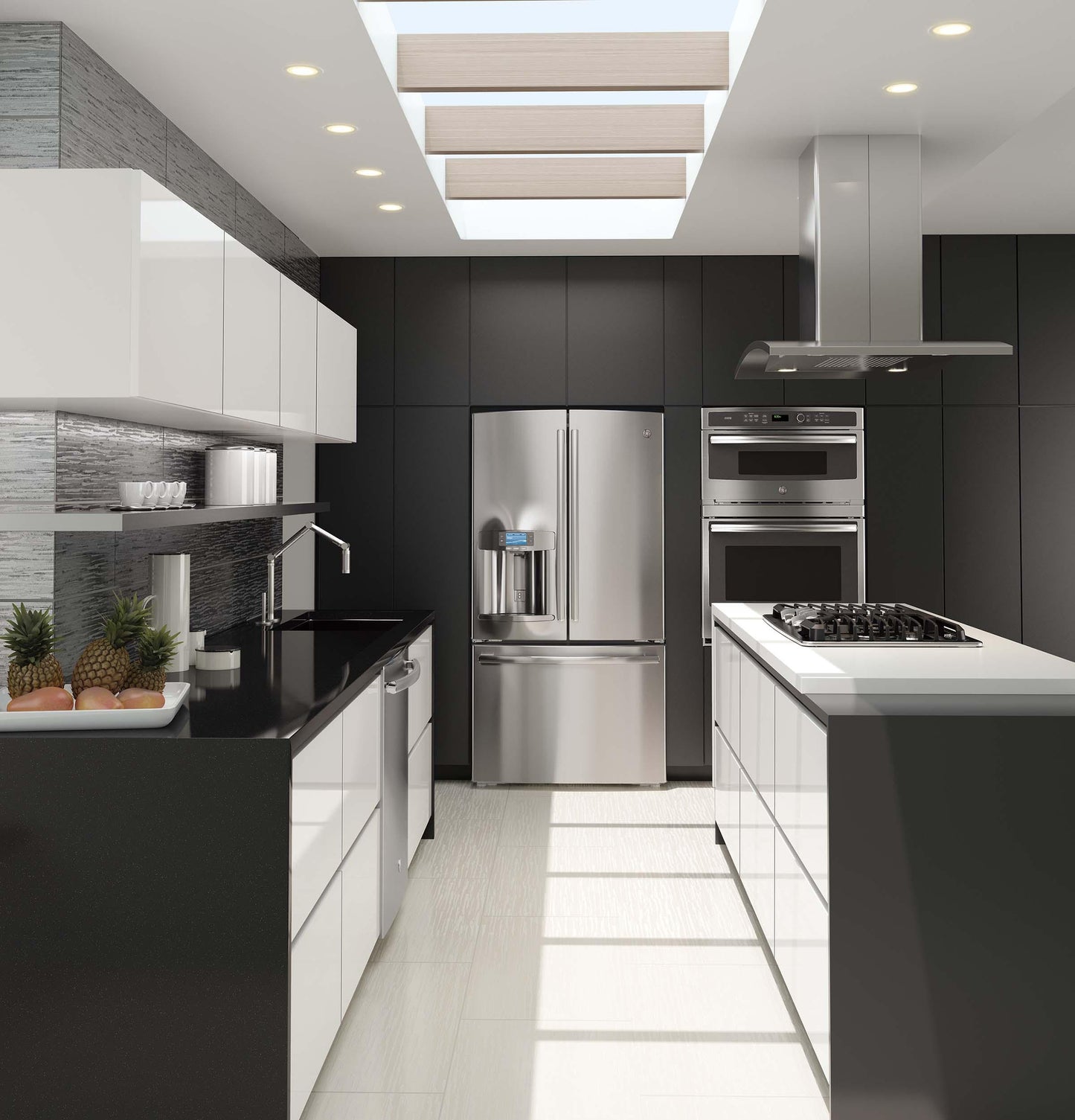 PT9800SHSS GE Profile™ 30 in. Combination Double Wall Oven with Convection and Advantium® Technology
