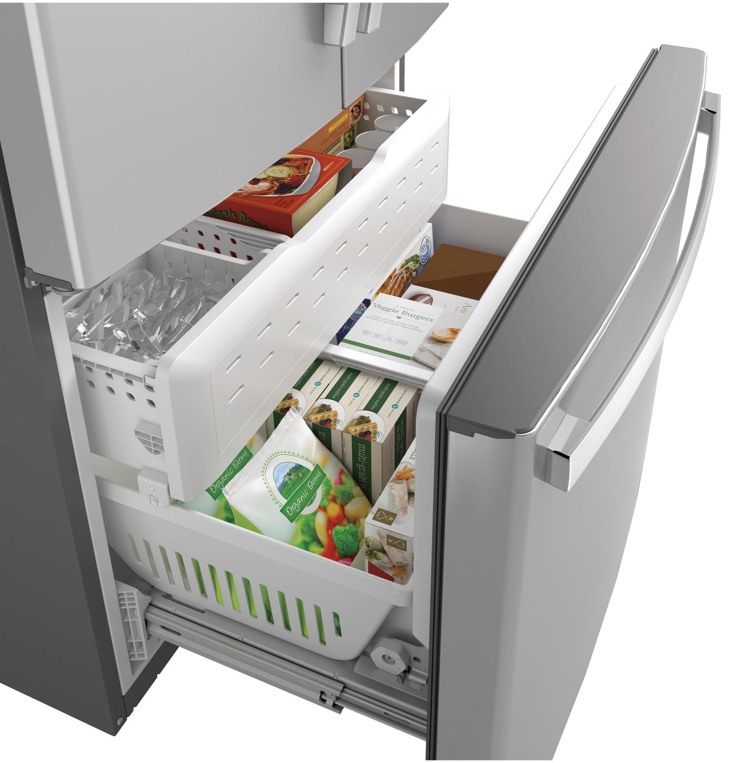 GNE29GYNFS GE® ENERGY STAR® 28.7 Cu. Ft. Fingerprint Resistant French-Door Refrigerator