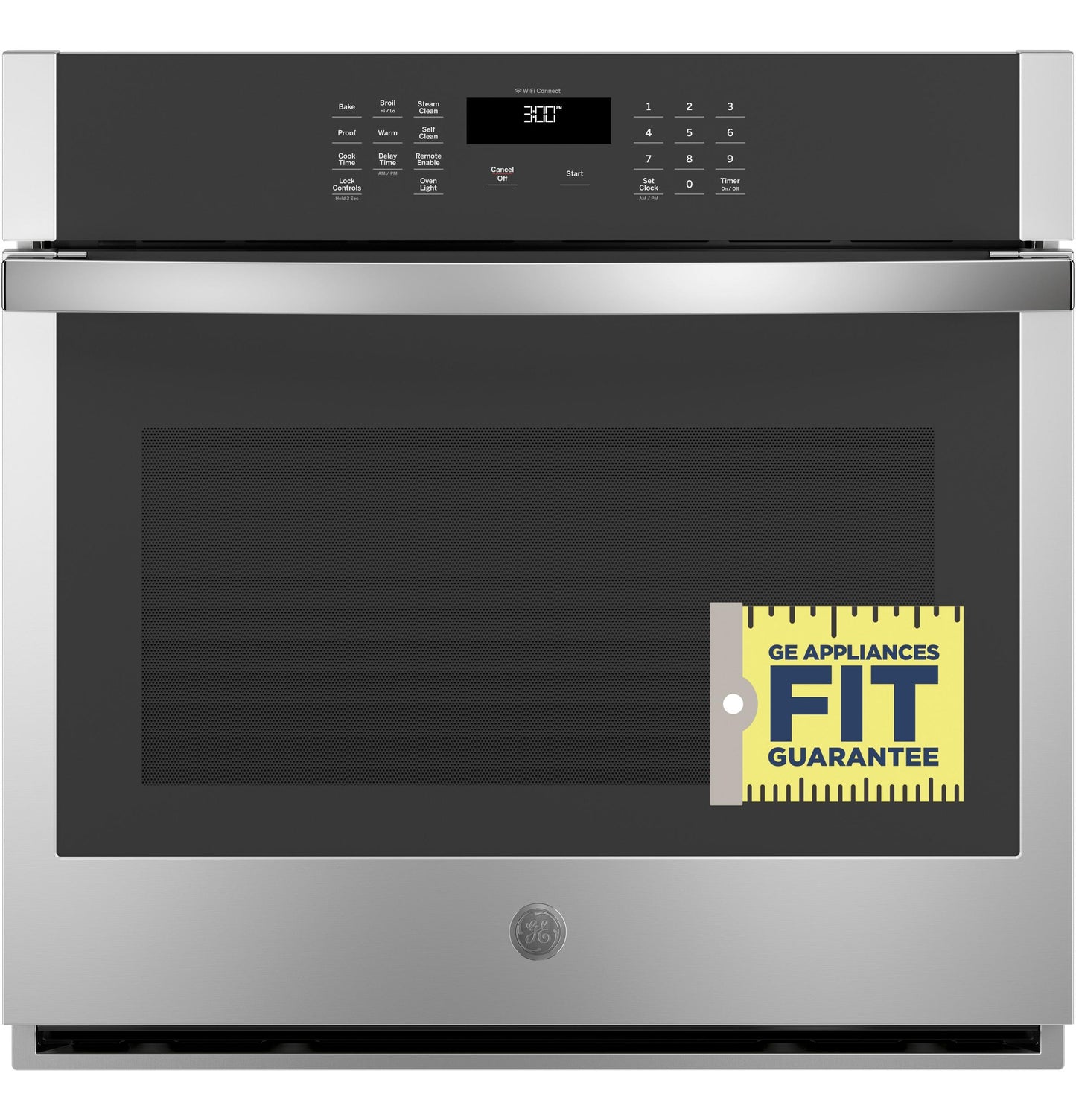 JTS3000SNSS GE® 30" Smart Built-In Self-Clean Single Wall Oven with Never-Scrub Racks