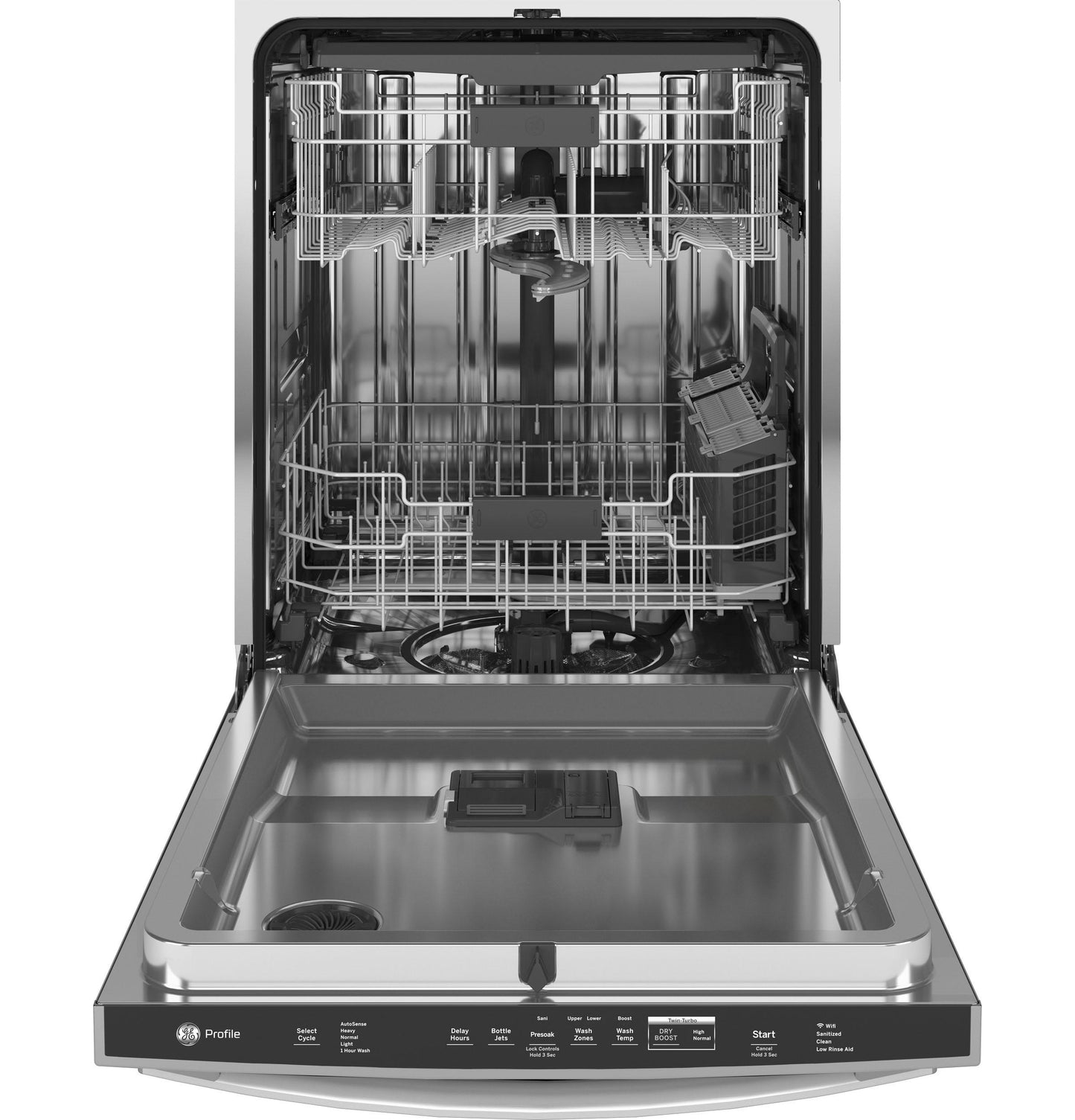 GE Profile™ ENERGY STAR® Fingerprint Resistant Top Control with Stainless Steel Interior Dishwasher with Sanitize Cycle