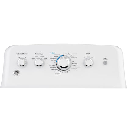 GE® 7.2 cu. ft. Capacity aluminized alloy drum Electric Dryer