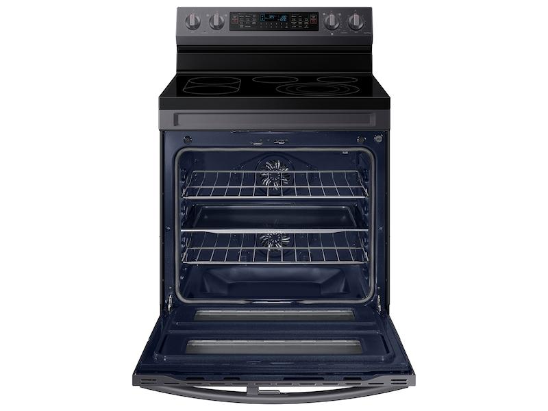 6.3 cu. ft. Smart Freestanding Electric Range with Flex Duo™, No-Preheat Air Fry & Griddle in Black Stainless Steel