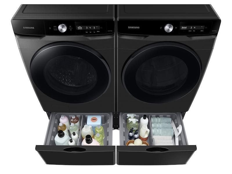 4.5 cu. ft. Large Capacity Smart Dial Front Load Washer with Super Speed Wash in Brushed Black