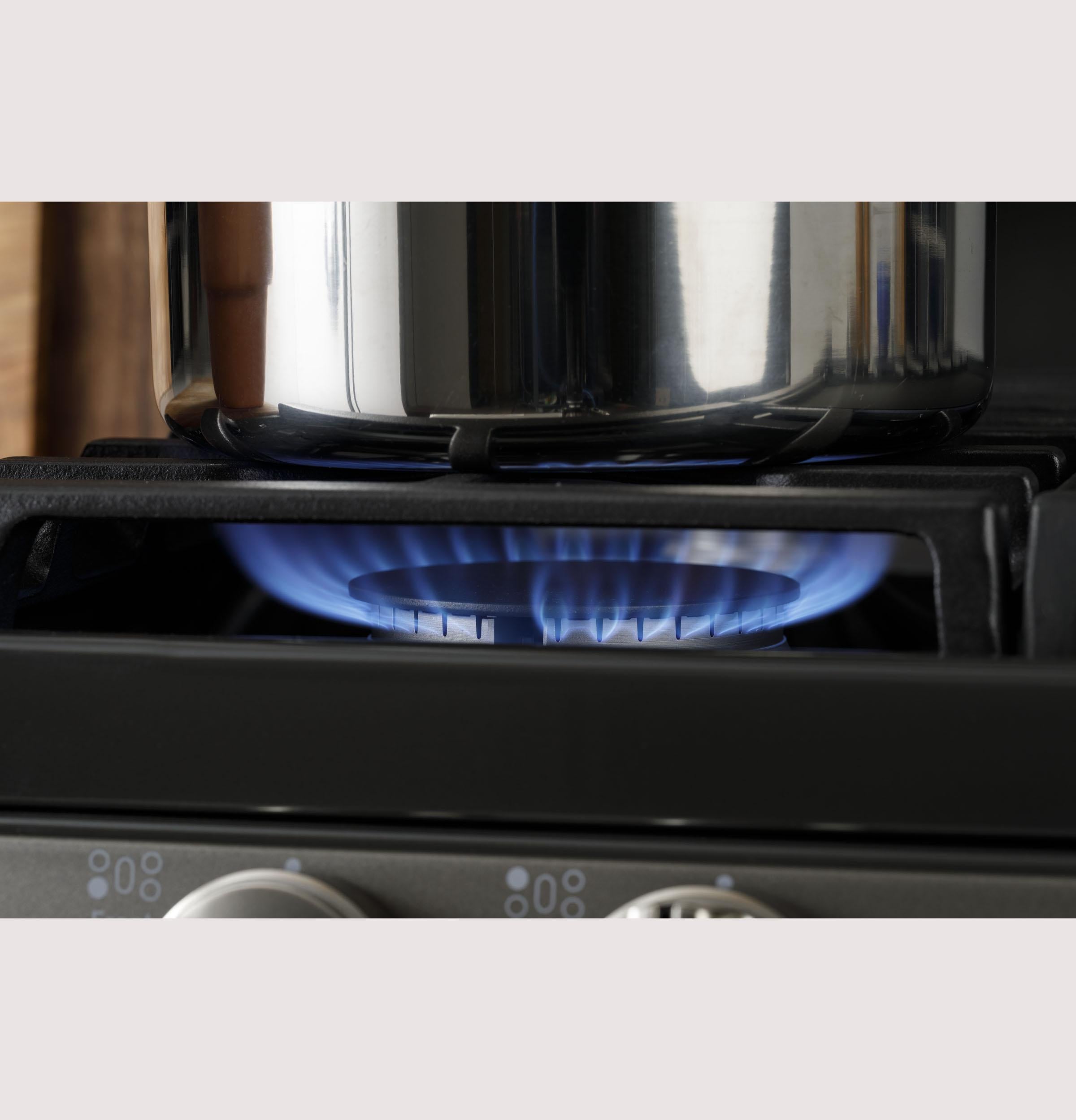 GE® 30" Free-Standing Gas Convection Range with No Preheat Air Fry