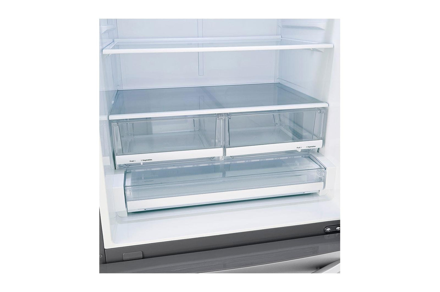 Lg LRDCS2603S 26 cu. ft. 33 Inch Wide Bottom Freezer Refrigerator - Stainless Steel