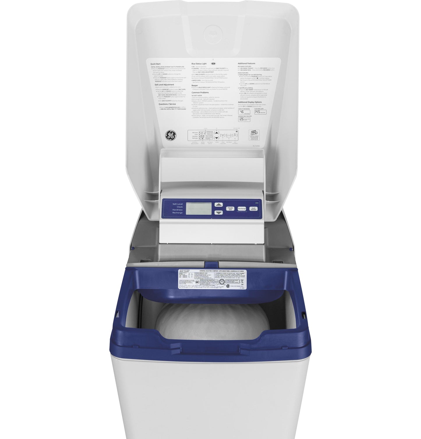 GXMH31H GE® 30,000 Grain Water Softener and Filter In One