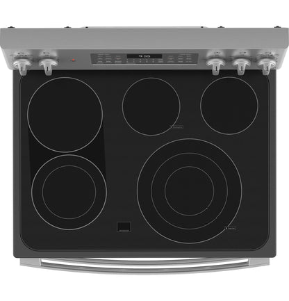 PB965YPFS GE Profile™ 30" Smart Free-Standing Electric Double Oven Convection Range with No Preheat Air Fry
