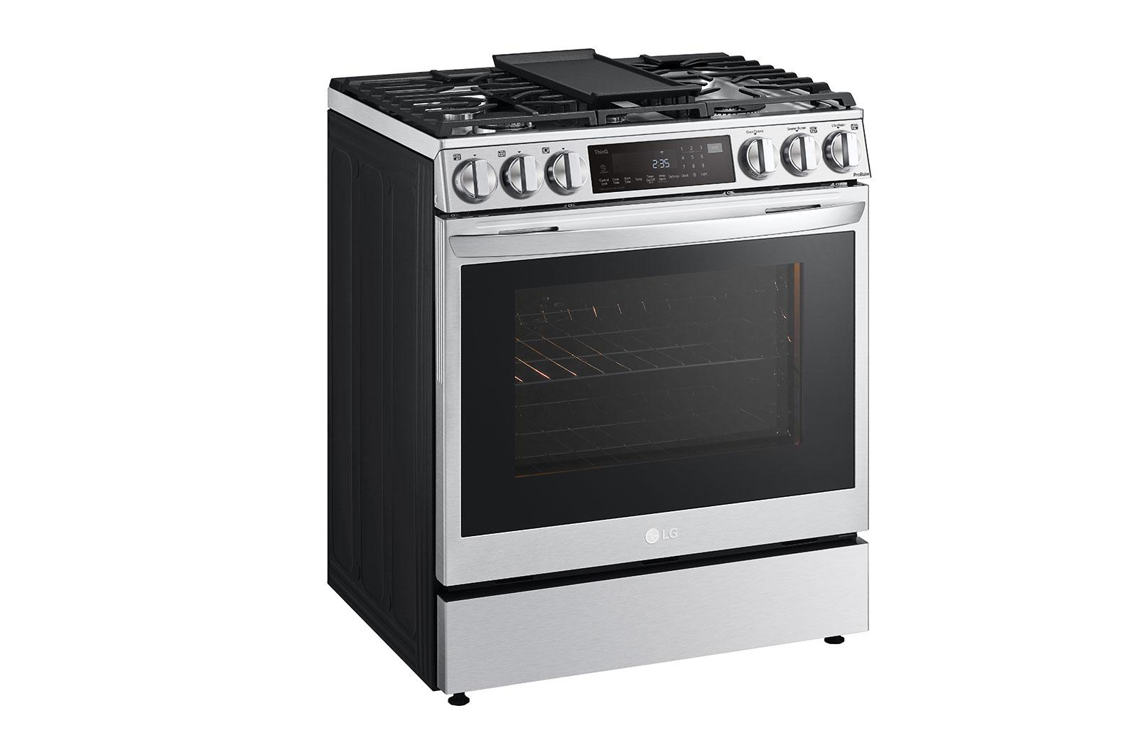 Lg 6.3 cu. ft. Smart wi-fi Enabled ProBake® Convection InstaView® Dual Fuel Slide-In Range with Air Fry