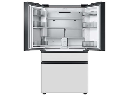 Samsung RF23BB860012AA Bespoke 4-Door French Door Refrigerator (23 cu. ft.) with Beverage Center™ in White Glass