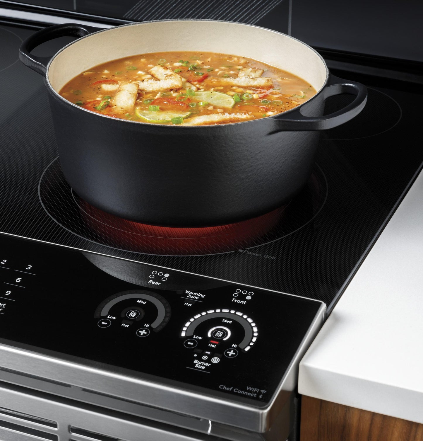 PSS93YPFS GE Profile™ 30" Smart Slide-In Electric Convection Fingerprint Resistant Range with No Preheat Air Fry