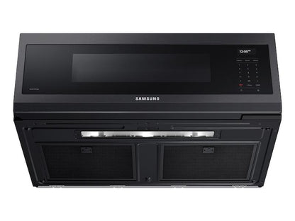 Samsung ME11A7710DG 1.1 cu. ft. Smart SLIM Over-the-Range Microwave with 550 CFM Hood Ventilation, Wi-Fi & Voice Control in Black Stainless Steel