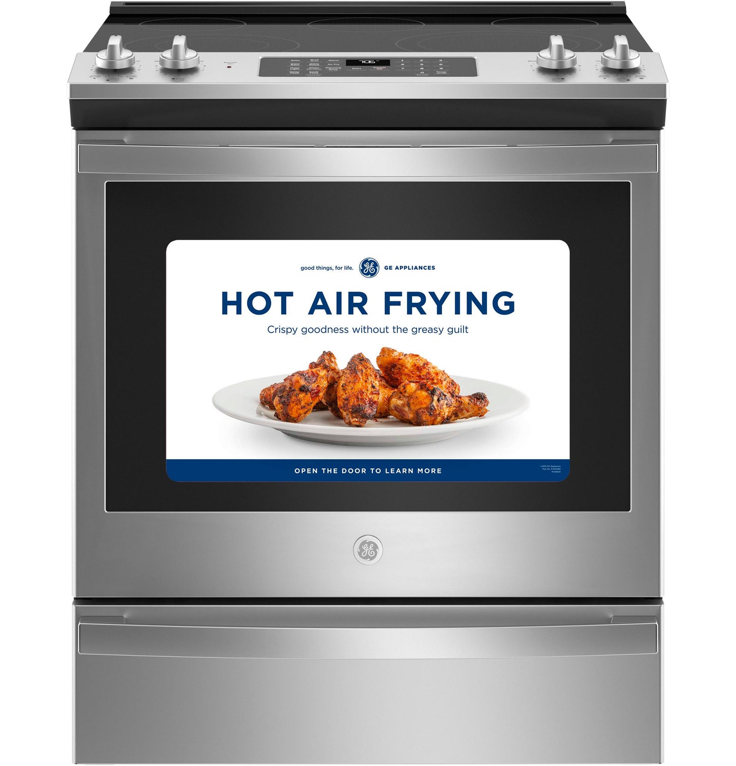 GE® 30" Slide-In Electric Convection Range with No Preheat Air Fry