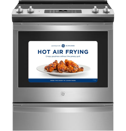GE® 30" Slide-In Electric Convection Range with No Preheat Air Fry