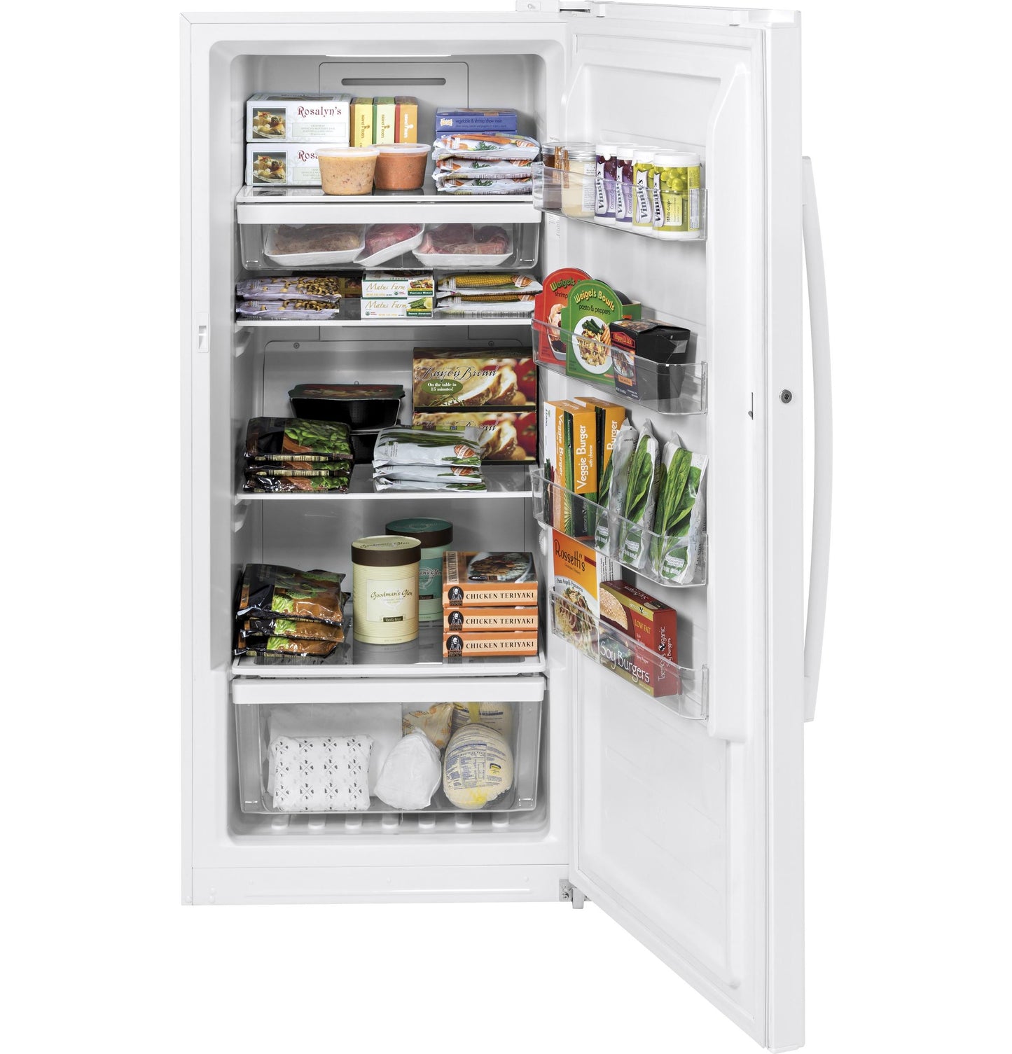 FUF14DLRWW GE® ENERGY STAR® 14.1 Cu. Ft. Frost-Free Garage Ready Upright Freezer