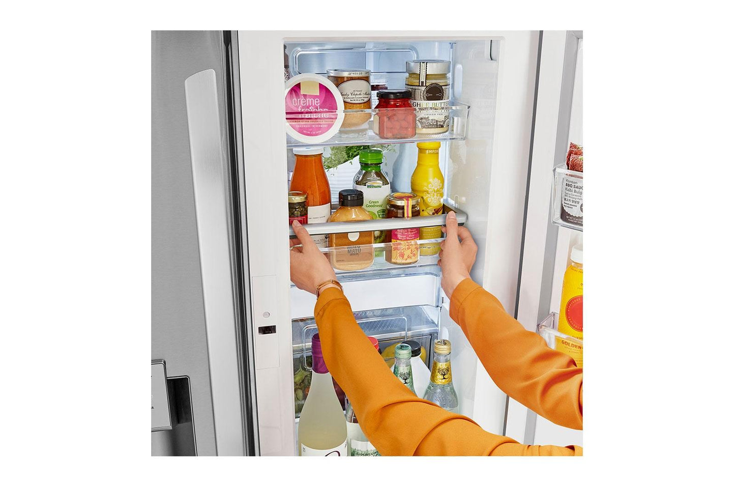 Lg LRFDC2406S 24 cu. ft. Smart Wi-Fi Enabled Door-in-Door® Counter-Depth Refrigerator with Craft Ice™ Maker