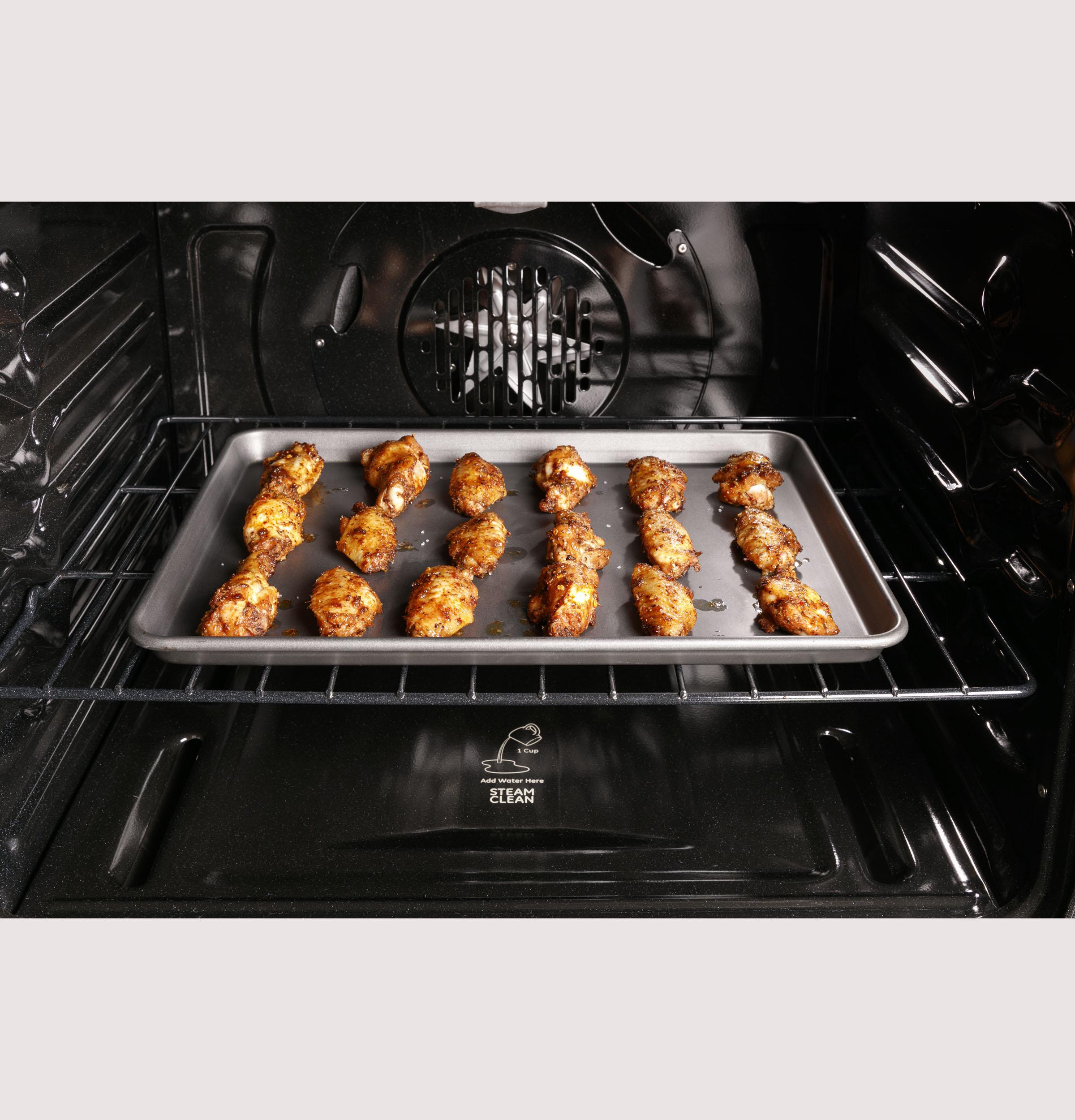 PGB965BPTS GE Profile™ 30" Free-Standing Gas Double Oven Convection Range with No Preheat Air Fry