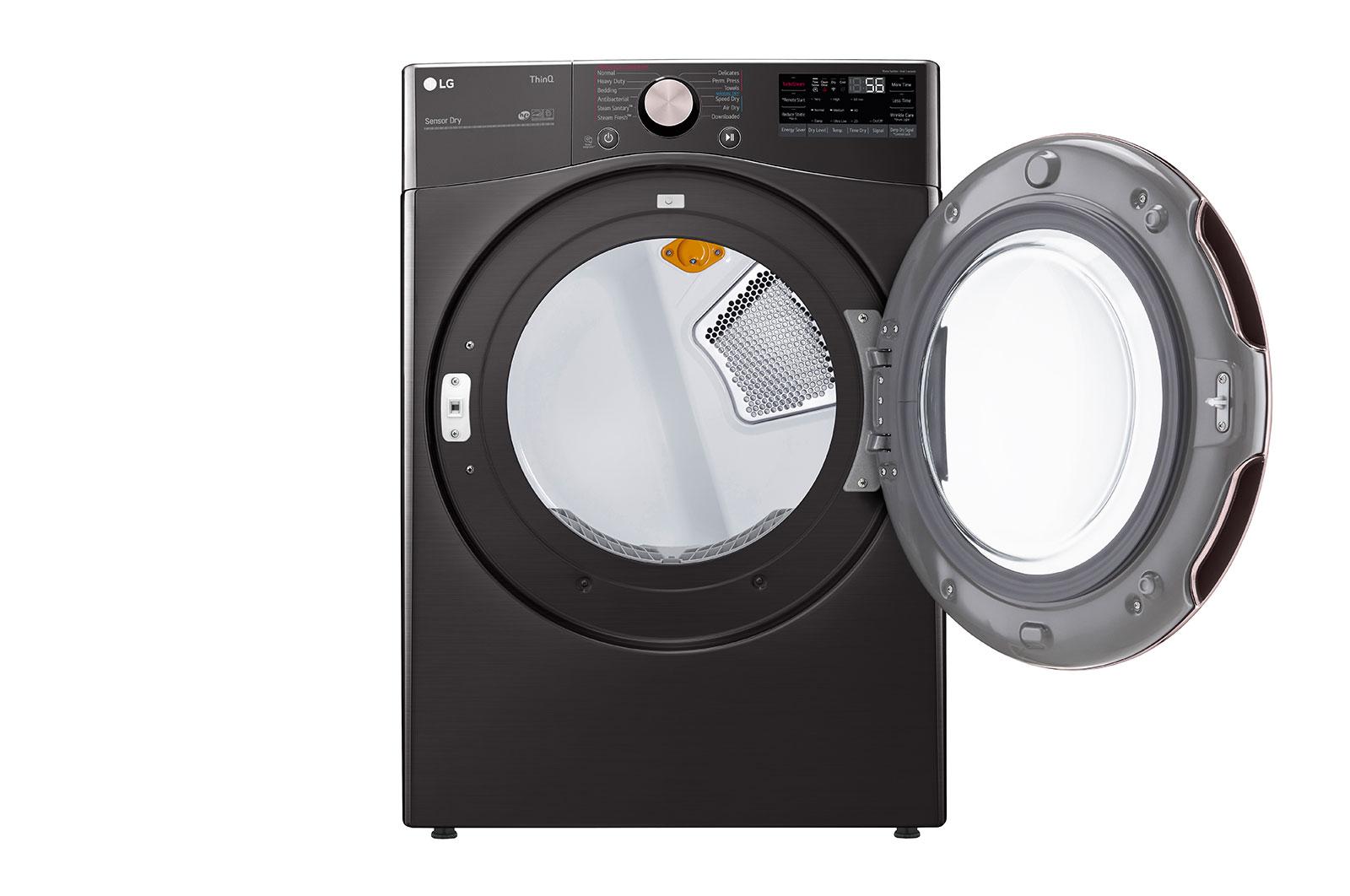 Lg 7.4 cu. ft. Ultra Large Capacity Smart wi-fi Enabled Front Load Electric Dryer with TurboSteam™ and Built-In Intelligence