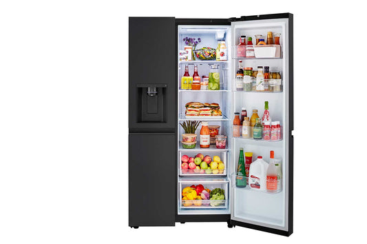 27 cu. ft. Side-by-Side Refrigerator with Smooth Touch Ice Dispenser