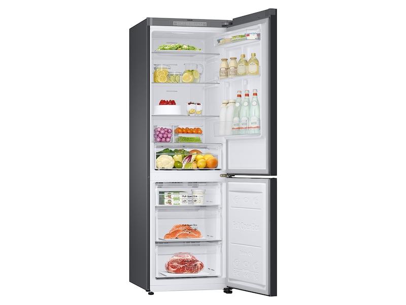 12.0 cu. Ft. Bespoke Bottom Freezer Refrigerator with Flexible Design in White Glass