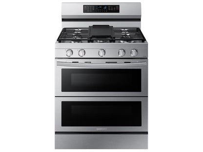 Samsung NX60A6751SS 6.0 cu. ft. Smart Freestanding Gas Range with Flex Duo™, Stainless Cooktop & Air Fry in Stainless Steel
