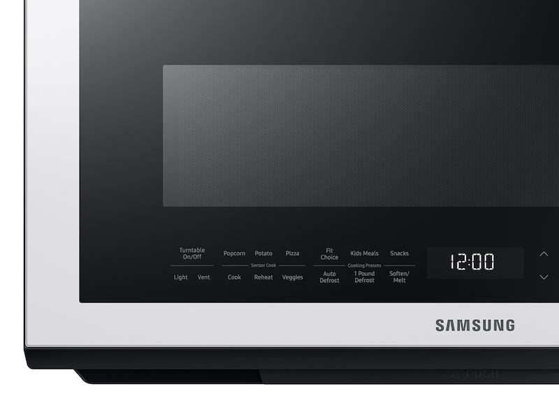 Samsung Bespoke Over-the-Range Microwave 2.1 cu. ft. with Sensor Cooking in White Glass