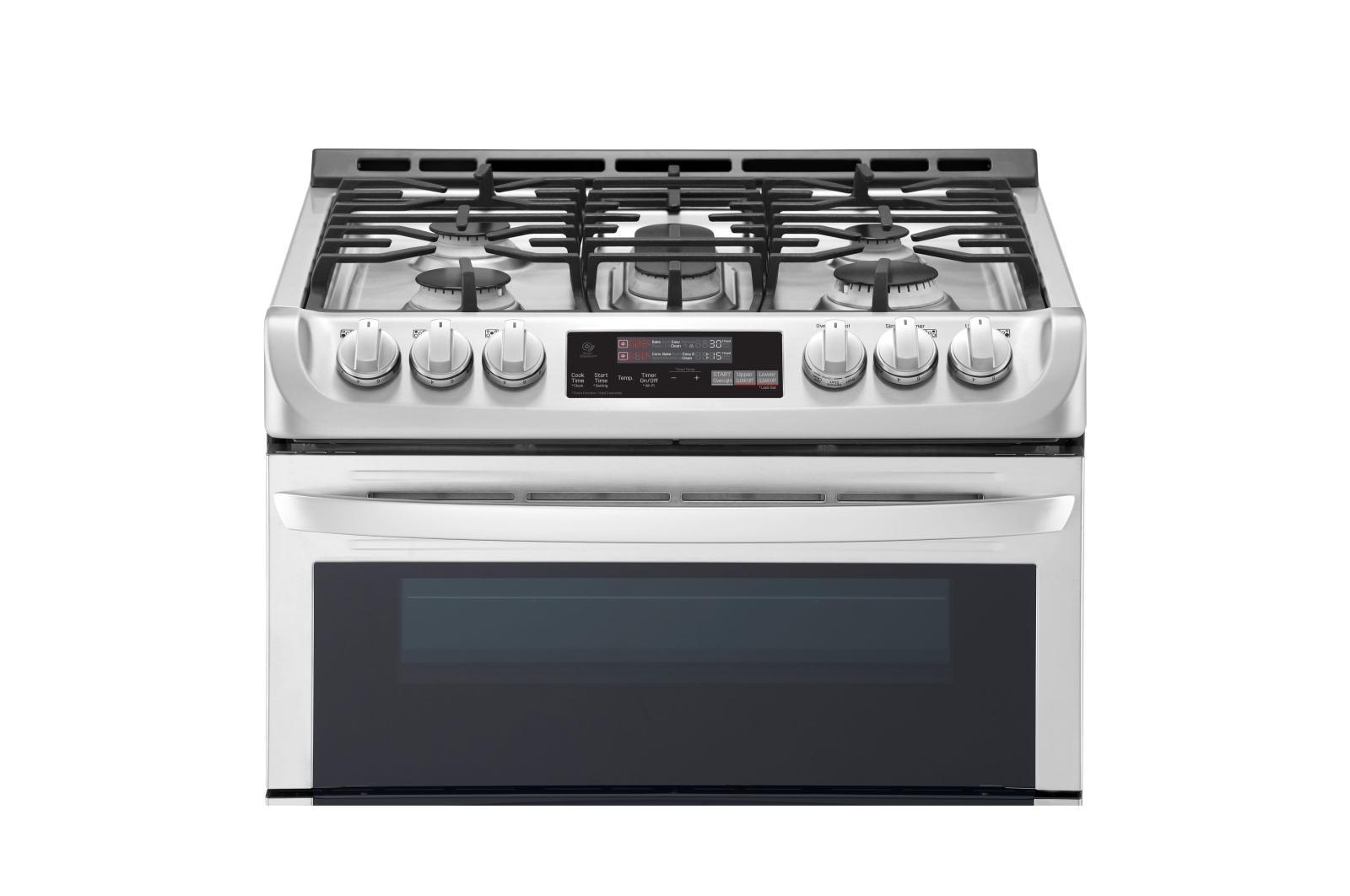 6.9 cu. ft. Smart wi-fi Enabled Gas Double Oven Slide-In Range with ProBake Convection® and EasyClean®