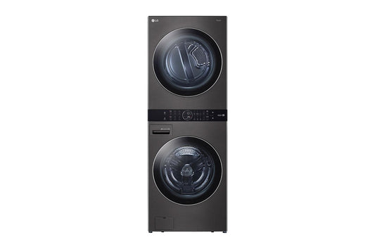 WKEX200HBA LG WashTower™ 4.5 cu. ft. Washer and 7.4 cu. ft. Electric Dryer - Black Steel